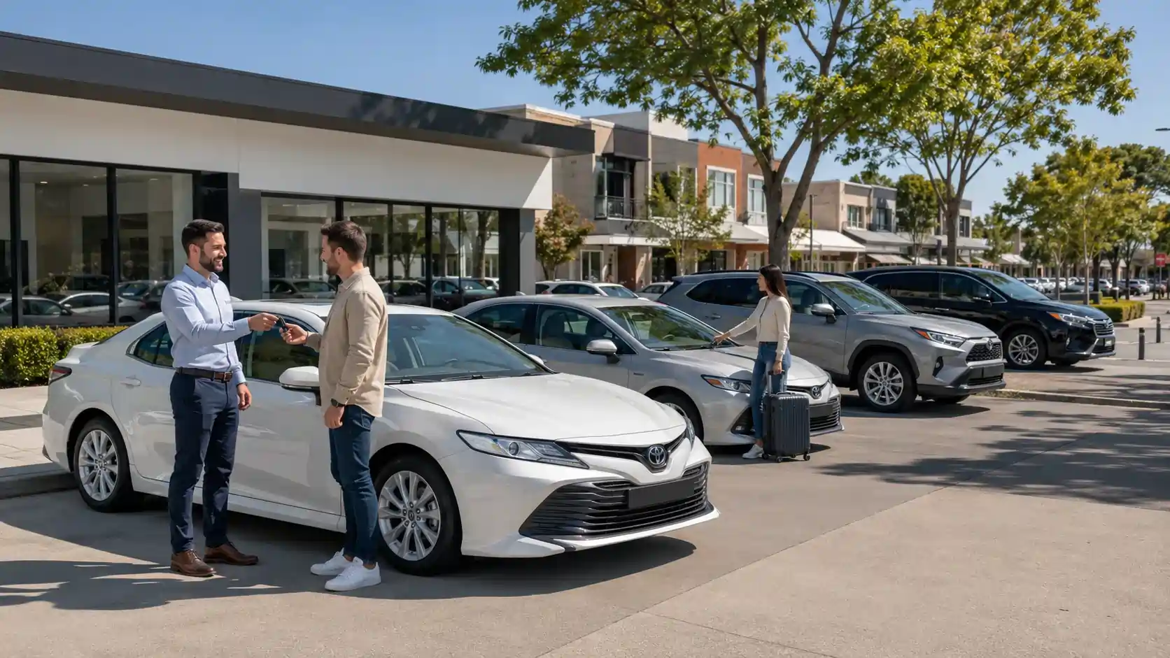 Toyota hybrid vehicles at SOZO Rent a Car, Brunswick