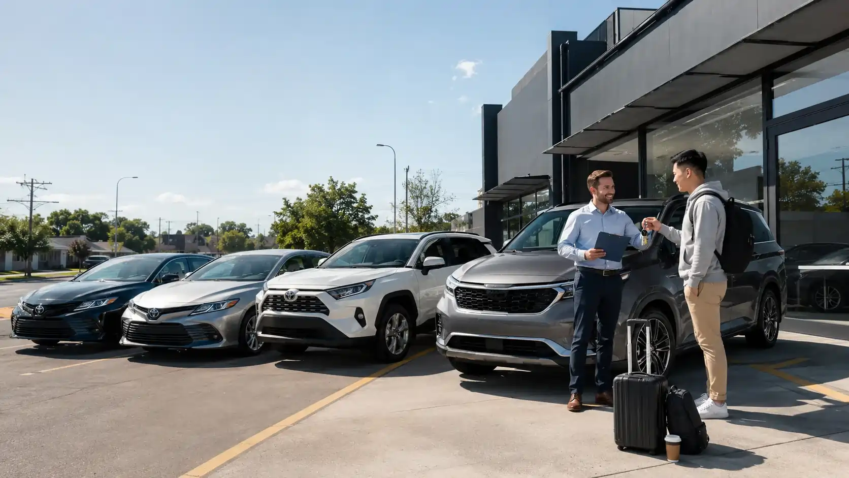 Longer Toyota Corolla Hybrid hatchback rental from SOZO Brunswick