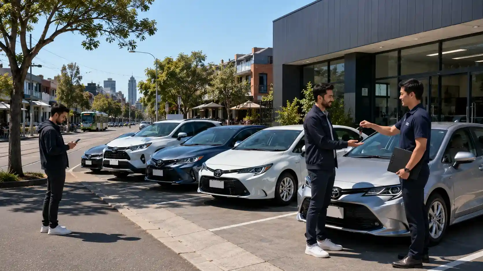 Corolla Hybrid suited to Uber car rental in Brunswick